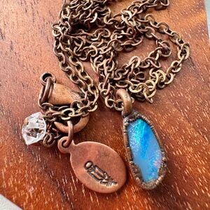 HAWKHOUSE copper and opal necklace